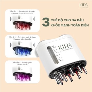 Lược massage mọc tóc Ikumo Plus – hỗ trợ thẩm thấu tinh chất, lưu thông kinh lạc và thư giãn da đầu.