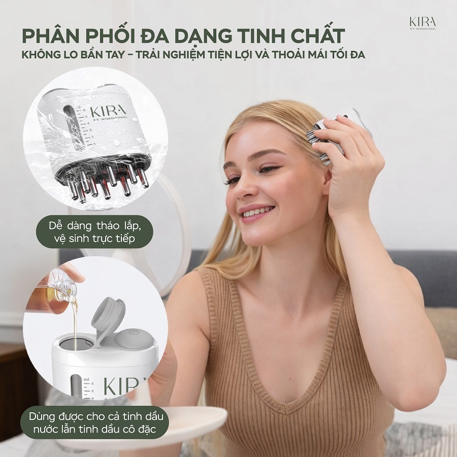 Lược massage kích thích mọc tóc Ikumo Plus – hỗ trợ thẩm thấu tinh chất, khai thông kinh lạc và thư giãn da đầu hiệu quả