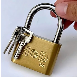 Ổ Khóa GF- HD Siêu Bền - Chất liệu thép không gỉ, Ổ khóa cửa bấm chắc chắn đủ Size FREE SHIP
