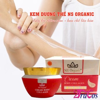 Kem dưỡng thể trắng da NS Organic Collagen Body Cream 120g (nâng tông make up body nước hoa) 2Trucos