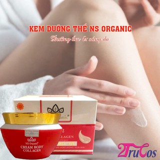 Kem dưỡng thể trắng da NS Organic Collagen Body Cream 120g (nâng tông make up body nước hoa) 2Trucos