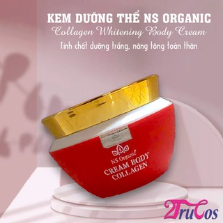 Kem dưỡng thể trắng da NS Organic Collagen Body Cream 120g (nâng tông make up body nước hoa) 2Trucos