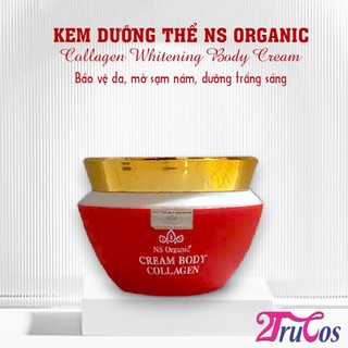 Kem dưỡng thể trắng da NS Organic Collagen Body Cream 120g (nâng tông make up body nước hoa) 2Trucos