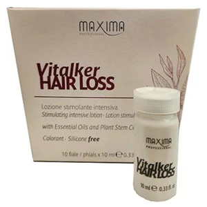 E29_ Hộp 10 lọ Lotion dưỡng tóc Maxima Vitalker hair loss lọ nhỏ 10ml