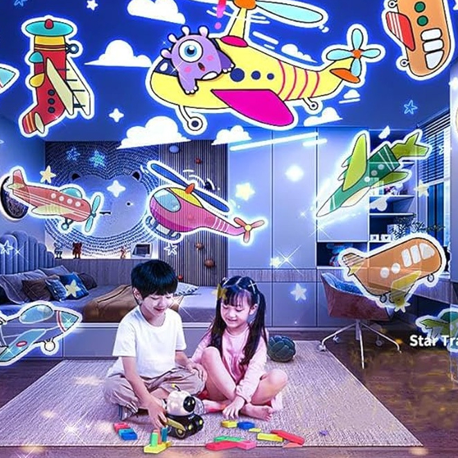 Robot đèn chiếu 3in1 kết nối blutooth chiếu sao star vừa là đèn ngủ đèn trang trí vừa phát nhạc