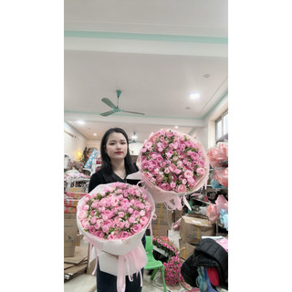 Bó hoa Trà (Hoa lụa cao cấp) hoa giả làm quà tặng ý nghĩa cho các ngày lễ