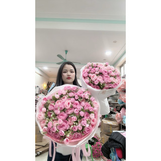 Bó hoa Trà (Hoa lụa cao cấp) hoa giả làm quà tặng ý nghĩa cho các ngày lễ