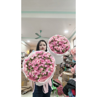 Bó hoa Trà (Hoa lụa cao cấp) hoa giả làm quà tặng ý nghĩa cho các ngày lễ