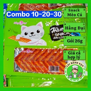 [Combo 10/20/30] Snack Gân Gà Nóng Sốt Ba Anh Em, Gói 26g - Đồ Ăn Vặt Cổng Trường Cay Cay Đậm Vị
