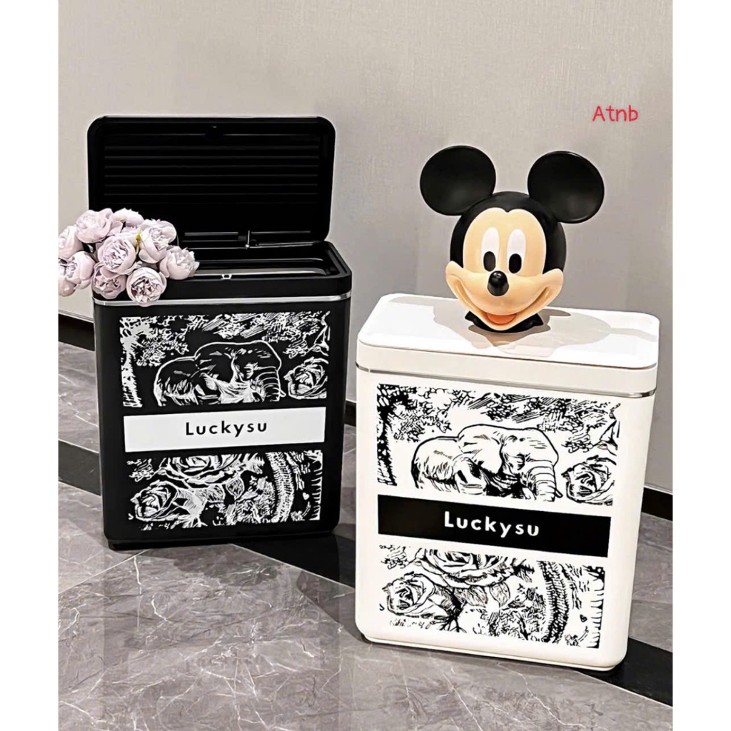Thùng Rác 10L Nắp Ấn Cao Cấp – Thùng Rác Decor Phòng Ngủ, Phòng Khách, Nhà Bếp