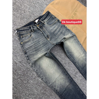 quần bò dài nam màu xanh loang  hoạ tiết điểm nhấn cực đẹp,vải jean dày mềm co giãn nhẹ phom dáng chuẩn 1:1 QC