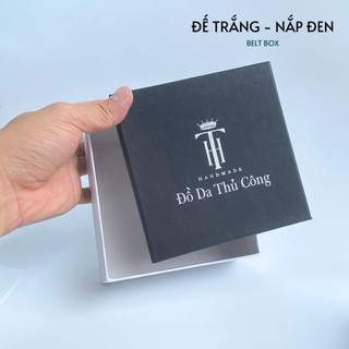 Hộp đựng Thắt Lưng Màu Đen HANDMADE - Tặng kèm đinh đục lỗ, Túi vải, Thẻ bảo hành, Thẻ cảm ơn