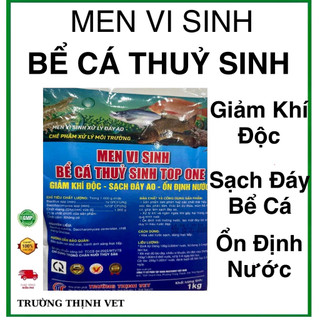 Men Vi Sinh. Xử lý đáy bể cá Thủy Sinh 100g ( 1 thìa sữa chua cho cả bể cá )