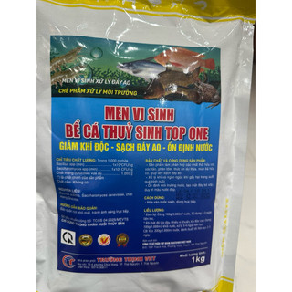 Men Vi Sinh. Xử lý đáy bể cá Thủy Sinh 100g ( 1 thìa sữa chua cho cả bể cá )