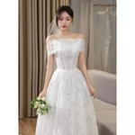 MẪU MỚI, MẪU HOT MÙA CƯỚI, Váy cưới, tiệc, đi bàn, lễ cưới nhà thờ dài tay hàng cao cấp hàng có sẵn, ảnh thật của shop — ảnh 3