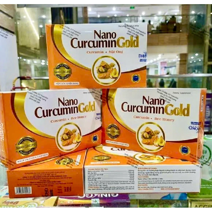 (Hộp 30 Viên) Viên Dạ Dày NANO CURCUMIN GOLD - Chứa NANO CURCUMIN. Trị viêm loét dạ dày, trào ngược dạ dày, thực quản