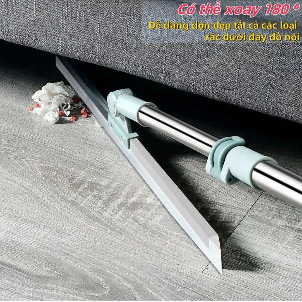 Cây Gạt Nước Sàn Nhà, Chổi Gạt Nước Silicon Nhà Tắm Cán Thép Không Gỉ Tăng Giảm Chiều Dài