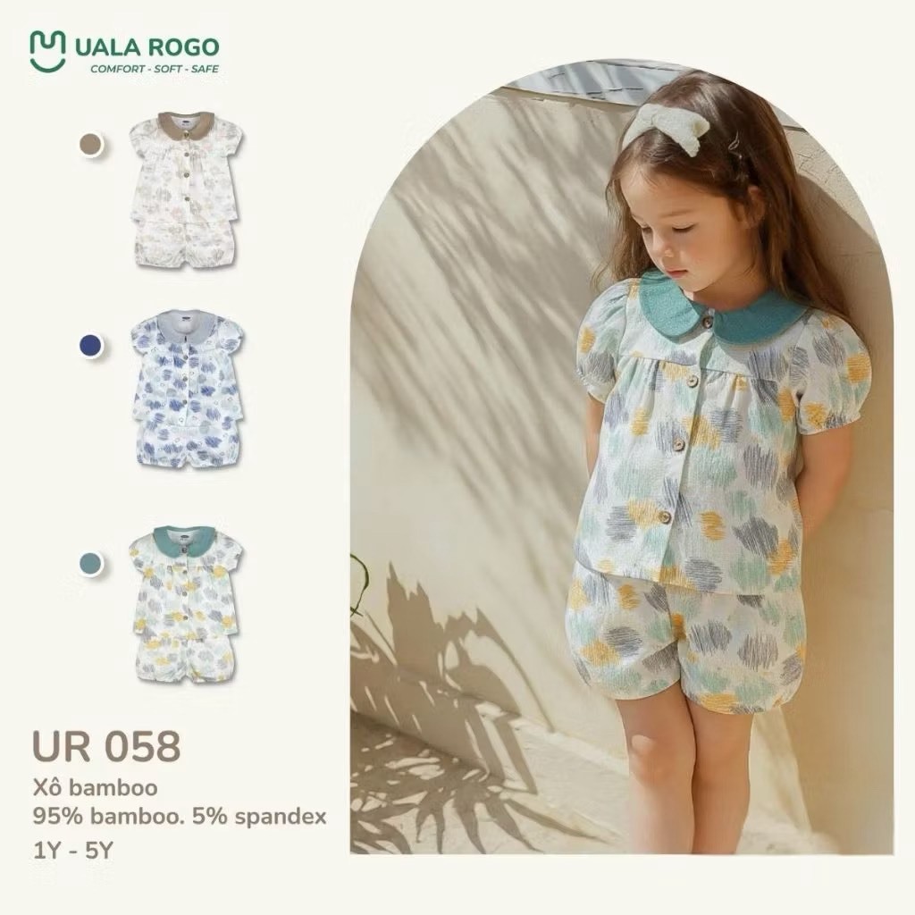 (9-24kg, 1-5Y) Bộ Cộc Tay Uala Rogo Cho Bé UR2171 UR2208 UR2371 UR3827 UR3832 UR3835 UR3839 UR058 UR302 UR296