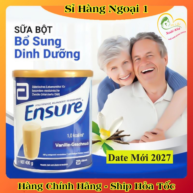 [auth] Sữa Ensure của Đức 400g Date mới- Nội địa Đức Đủ Bill [Hot]