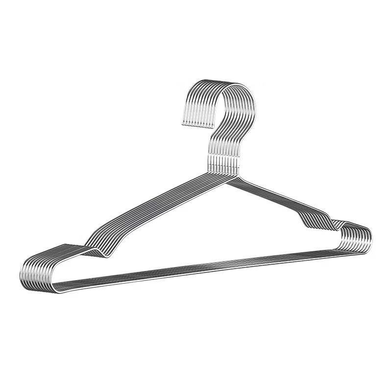 Combo 20 Móc Treo Quần Áo Inox Loại Dày, Móc Phơi Chắc Chắn, Chịu Lực Tốt Kích Thước 42cm