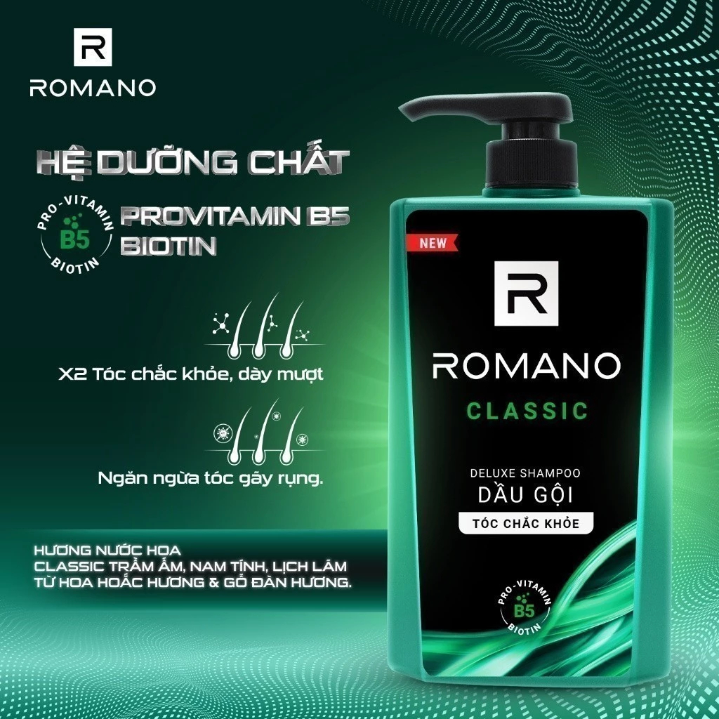 [DEBUT T5] [TẶNG Chai 150G] Dầu gội nam Romano Gen Z hương Sea Breeze/Forest Cedar 610g/chai (Tặng mùi ngẫu nhiên) - LIV