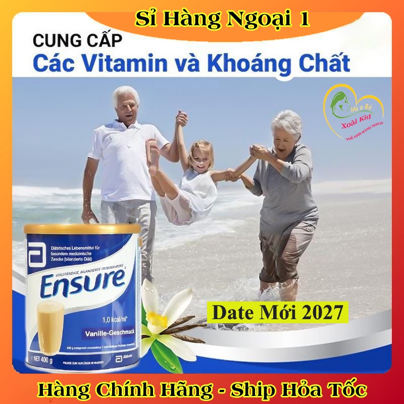[auth] Sữa Ensure của Đức 400g Date mới- Nội địa Đức Đủ Bill [Hot]