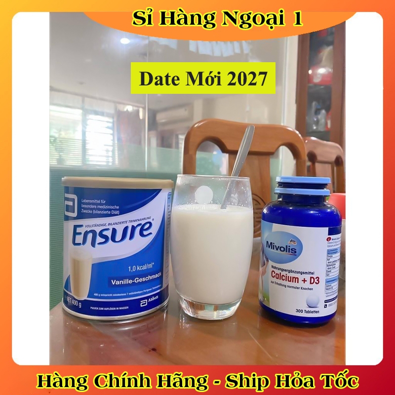 [auth] Sữa Ensure của Đức 400g Date mới- Nội địa Đức Đủ Bill [Hot]