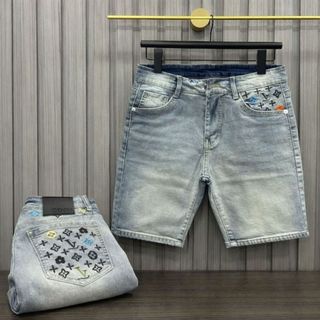 Quần Short Jean Nam Wash Bạc Form Chuẩn Co Giãn – Phong Cách Trẻ Trung H_LUXURY