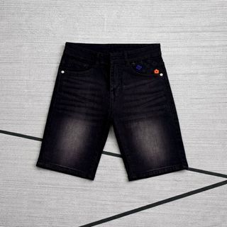 Quần Short Jean Nam Wash Bạc Form Chuẩn Co Giãn – Phong Cách Trẻ Trung H_LUXURY