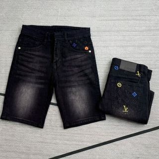 Quần Short Jean Nam Wash Bạc Form Chuẩn Co Giãn – Phong Cách Trẻ Trung H_LUXURY