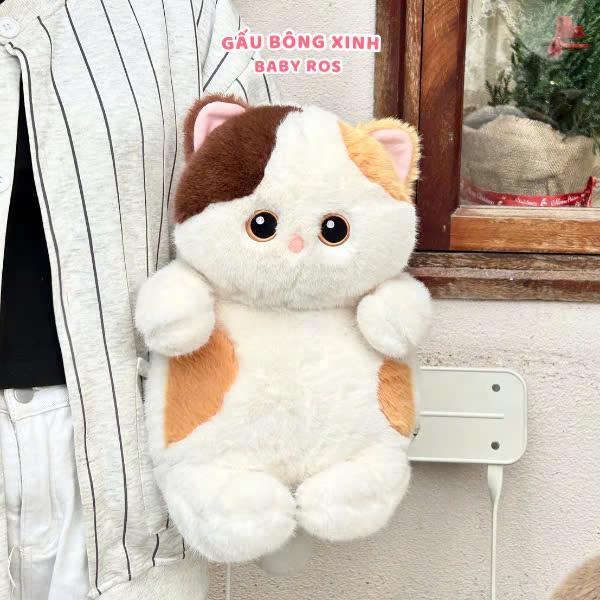 Gấu bông chính hãng BOBOVA Cún, Mèo tam thể cao cấp