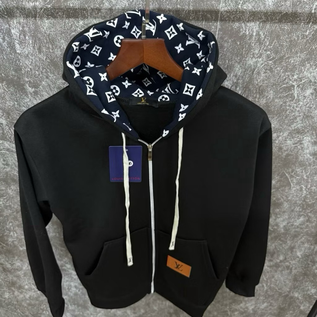 Áo Khoác Hoodie Nam Nữ Phối Mũ In Lệ Vi Hottrend. Áo Hoodie Boy Phố In Họa Tiết Dập Vân Chất Nỉ Bông Mũ 2 Lớp