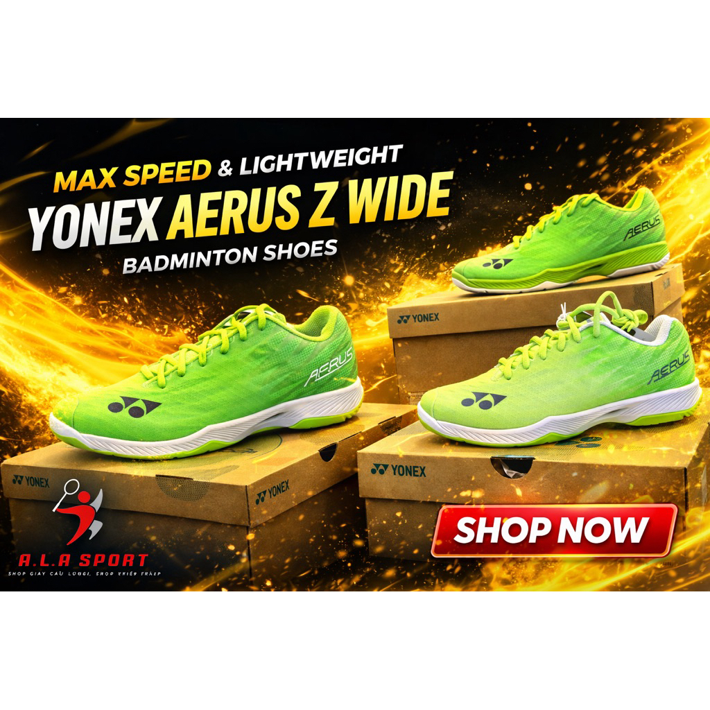 Giầy cầu lông Yonex Aerus Z2 - Flash Green