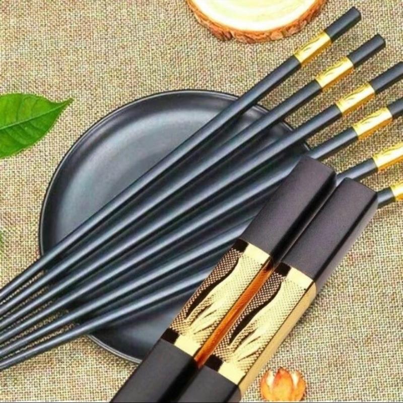 Combo Đũa Kháng Khuẩn Mạ Vàng Chống Mốc Chịu Nhiệt- Đũa Mạ Vàng Chống Sốc Chịu Nhiệt