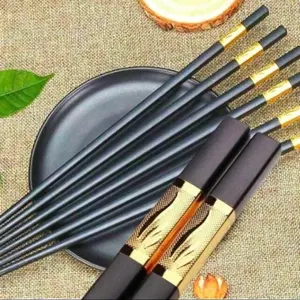 Combo Đũa Kháng Khuẩn Mạ Vàng Chống Mốc Chịu Nhiệt- Đũa Mạ Vàng Chống Sốc Chịu Nhiệt