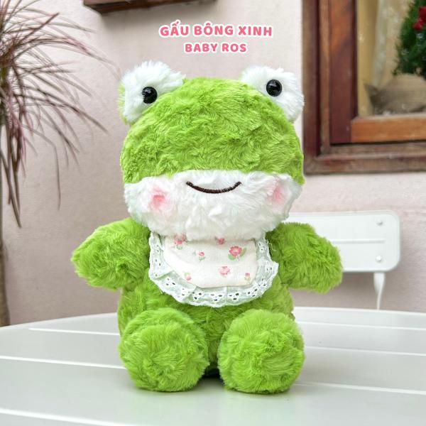 Gấu bông Voi, Heo, Cừu, Ếch, Vịt đeo yếm hàng chính hãng cao cấp, làm quà tặng đáng yêu Baby Ros