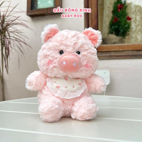 Gấu bông Voi, Heo, Cừu, Ếch, Vịt đeo yếm hàng chính hãng cao cấp, làm quà tặng đáng yêu Baby Ros