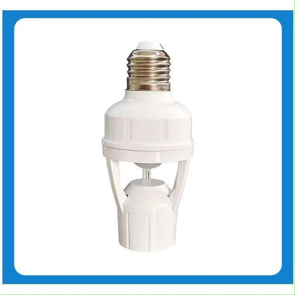 Đui đèn treo cảm ứng hồng ngoại E27 - Loại tốt, cảm biến chuyển động, có nút chỉnh thời gian