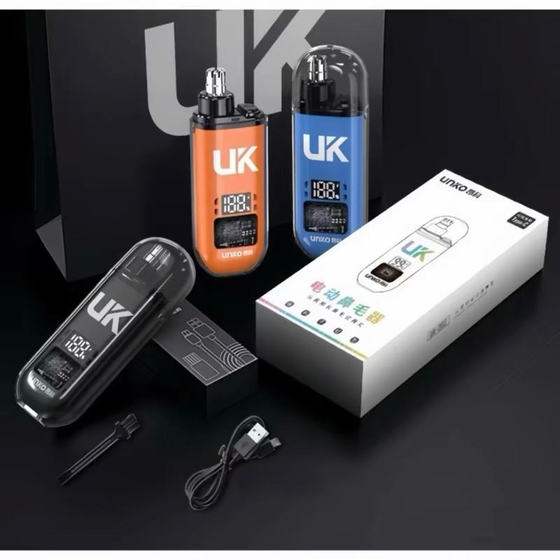 Máy Tỉa Lông Mũi Điện Mini, Tông Đơ Cắt Lông Mũi Có Màn Hình LCD An Toàn Cho Da, Lưỡi Kép Đôi Chống Nước, Chống Chập