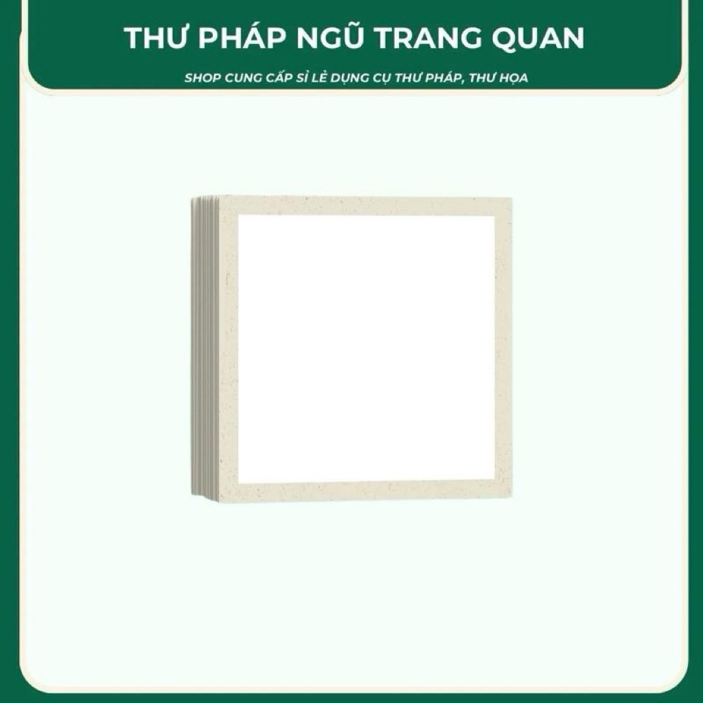Giấy bồi đế cứng kích thước vuông 38x38cm một tệp 10 tờ viết chữ vẽ tranh thủy m
