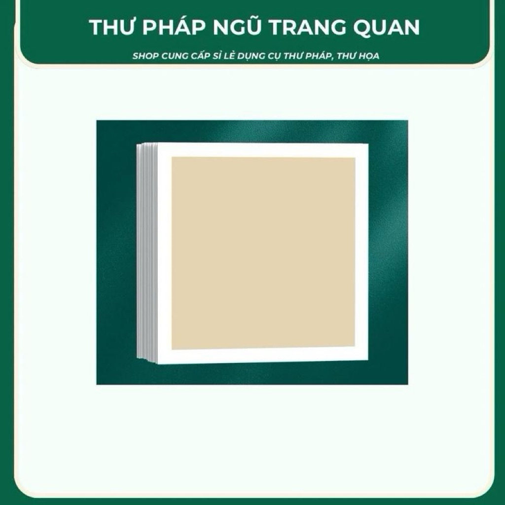 Giấy bồi đế cứng kích thước vuông 38x38cm một tệp 10 tờ viết chữ vẽ tranh thủy m