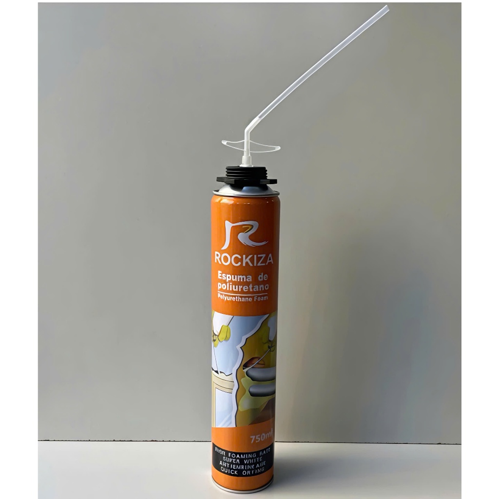 (3 chai+ Tặng vòi xịt) Keo Bọt Nở ROCKIZA 750ml- Tạo Bọt Cao, Nhanh Khô- Chống Thấm, Cách Nhiệt FREESHI