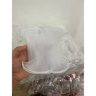(Combo 10) Vải voan quấn thành bánh hoa tulip trang tí bánh kem - sinh nhật