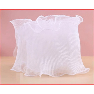 (Combo 10) Vải voan quấn thành bánh hoa tulip trang tí bánh kem - sinh nhật