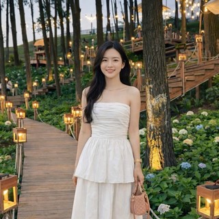 Áo Quây Xếp Ly Ngực Dáng Peplum mix chân váy dài. Set Áo Quây Cúp Ngực mix chân váy dài tiểu thư