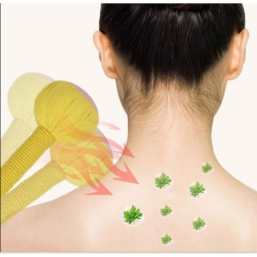 [SIZE LỚN] Búa Ngải Cứu Thảo Dược, Gậy Massage Đấm Lưng Cổ Vai Gáy Đả Thông Kinh Mạch Thư Giãn Ngủ Ngon