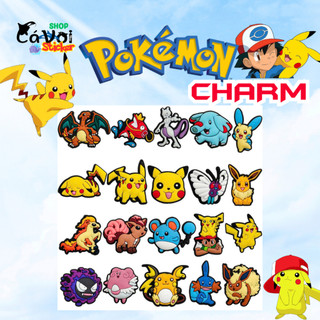 Set Charm Pokemon Pikachu & Friends Gắn Dép  Cute