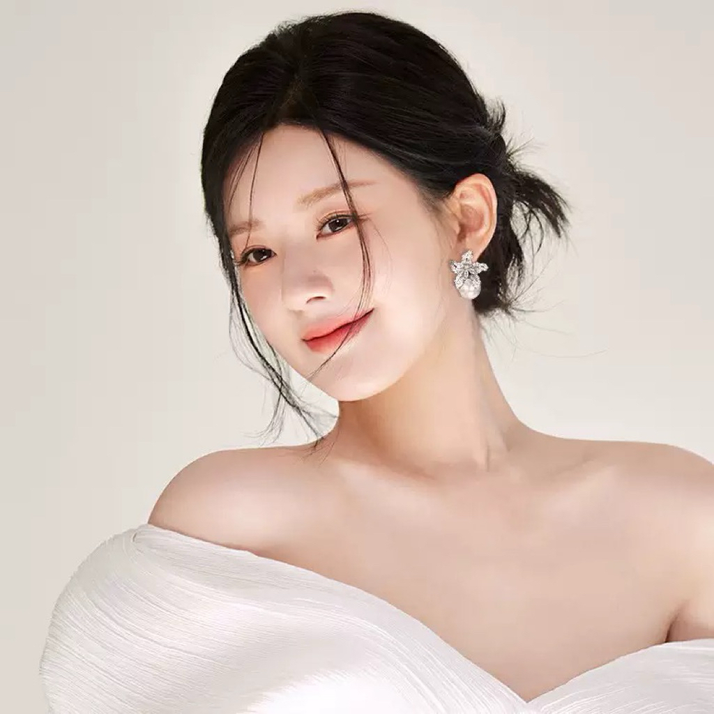 Bông Tai Ngọc Trai Đính Đá Cao Cấp Hoàng gia Pearl Trang Sức đi Tiệc Cô dâu