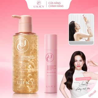 UILICY Combo: Sữa tắm cánh hoa trắng da SPA & Lăn khử mùi thơm dưỡng sáng da, ngăn mồ hôi hiệu quả, mát lạnh tức thì.