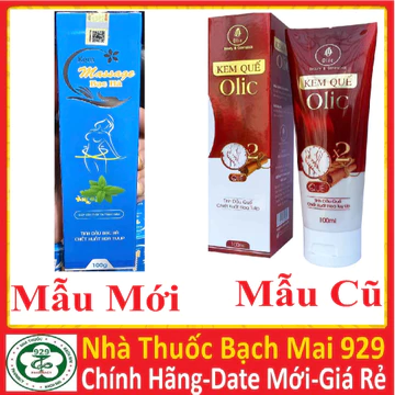 Kem quế olic kem tan mỡ giảm mỡ thừa gel săn chắc 100ml chính hãng (kem massage bạc hà)